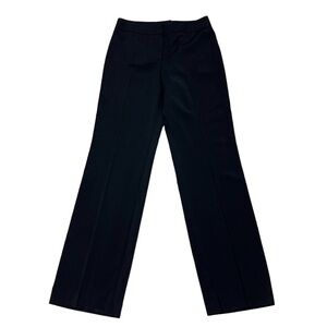 Escada Black Wool Straight Leg Pants Trousers Size 6